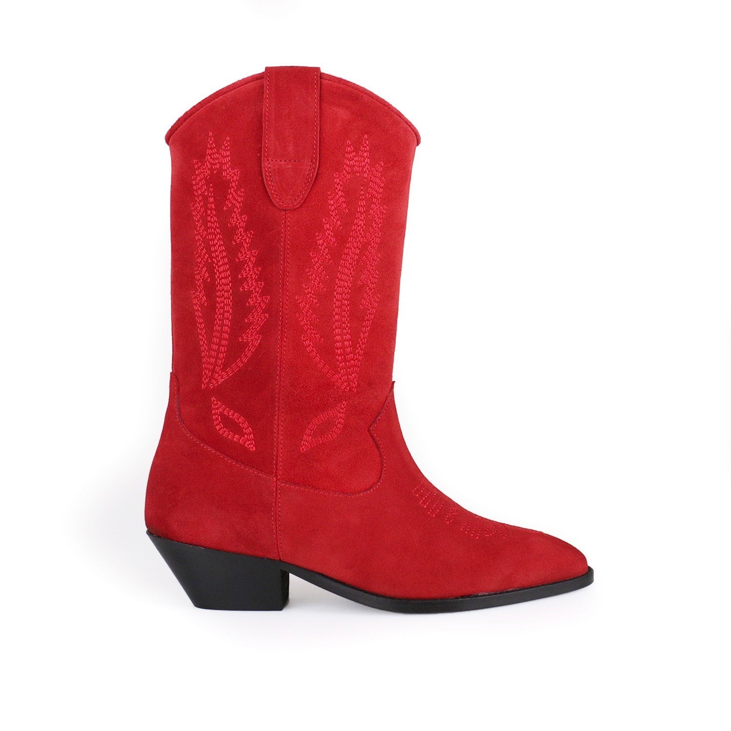 ABA SUEDE RED MEDIUM BOOT